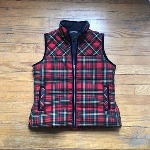 JCrew Plaid Vest - Small Petite